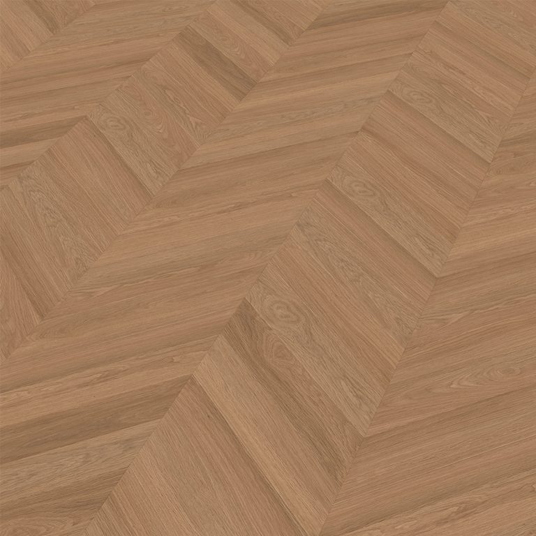 Enia Artix PVC vloerdeel chevron, kleur Amber Oak, close-up