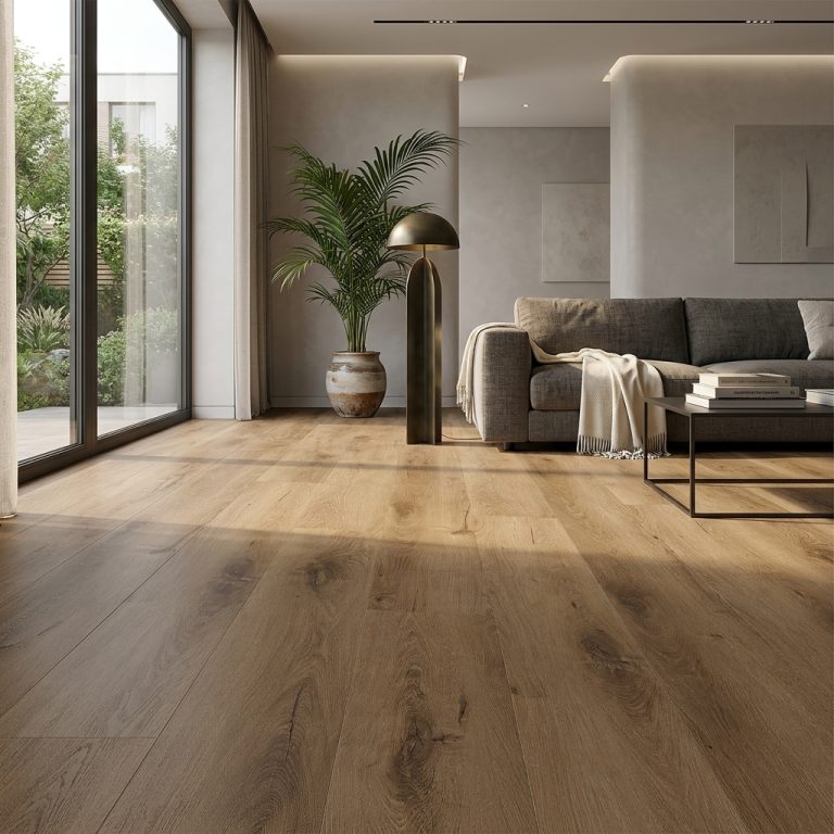 Interieur met Larix White Oak