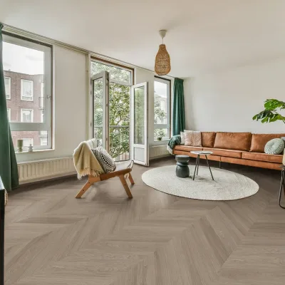 Plak PVC Oak Grey – Enia Artix Chevron interieur