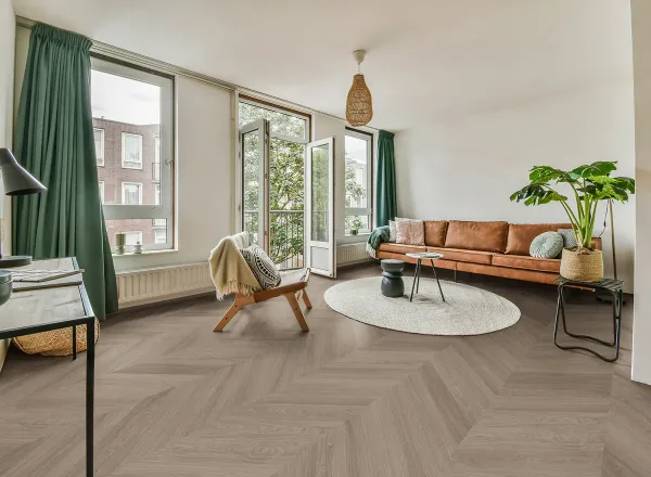 Plak PVC Oak Grey – Enia Artix Hongaarse punt