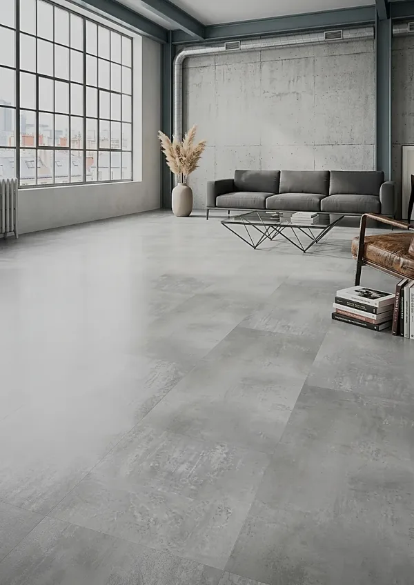 Klik PVC Bright Concrete – JOKA Design 340 Rigid (5 mm)