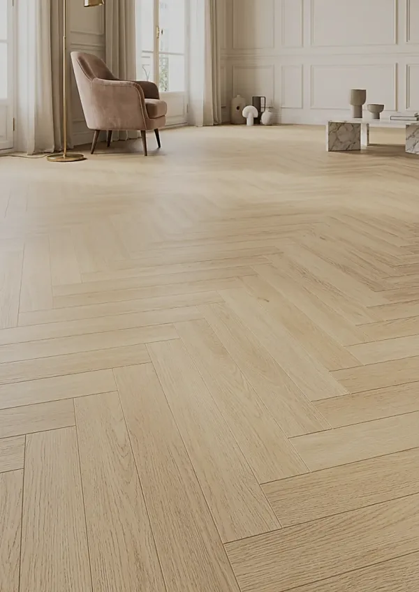 Plak PVC visgraat Almond Oak – JOKA Design 555 Evolut (2,5 mm)