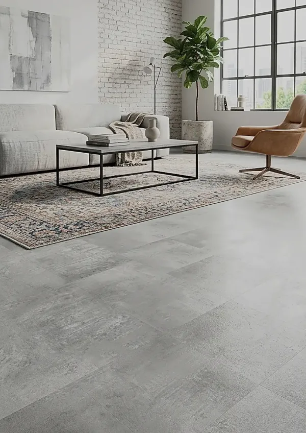 Klik PVC Bright Concrete – JOKA Design 340 HDF (9,6 mm)