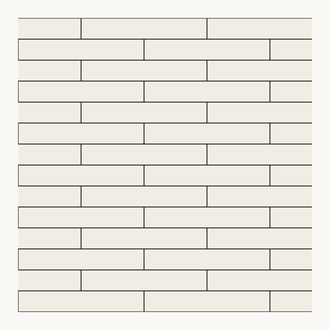 Legschema Halfsteens (Engels verband)