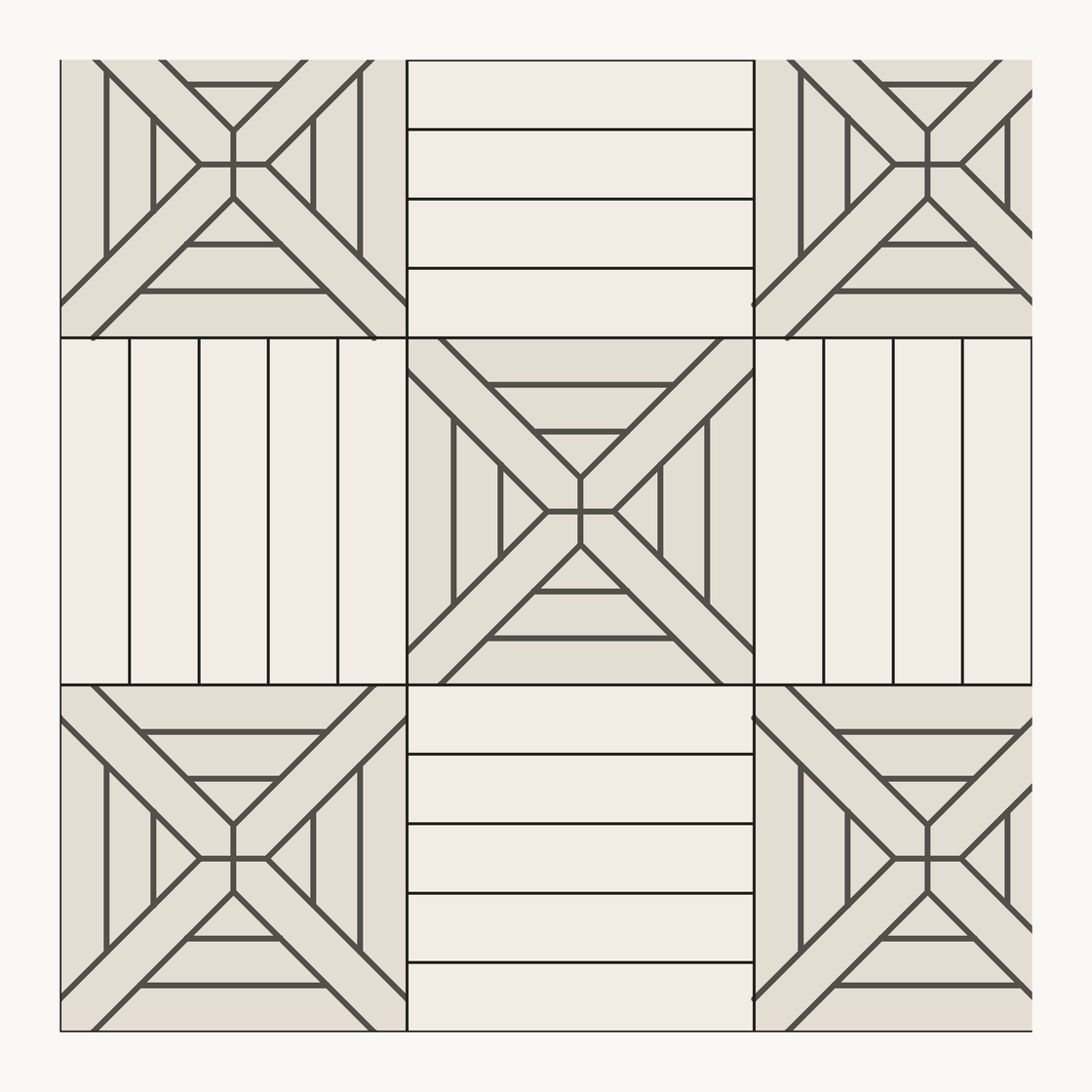Legschema Mozaïek met paneel