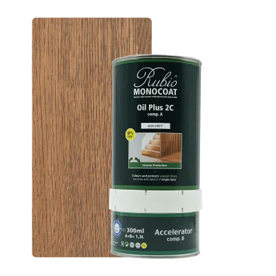 Rubio Monocoat Oil Plus 2C set Ash Grey 1,3 L
