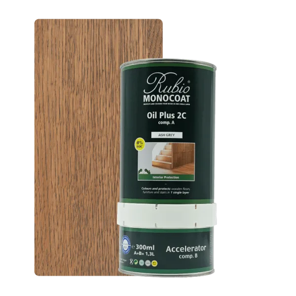 Rubio Monocoat Oil Plus 2C set – Ash Grey (1,3 L)