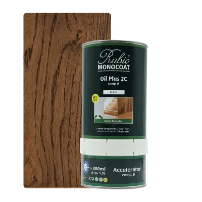 Rubio Monocoat Oil Plus 2C set Black 1,3 L