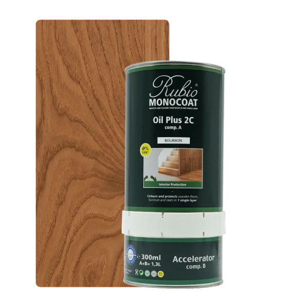 Rubio Monocoat Oil Plus 2C set – Bourbon (1,3 L)