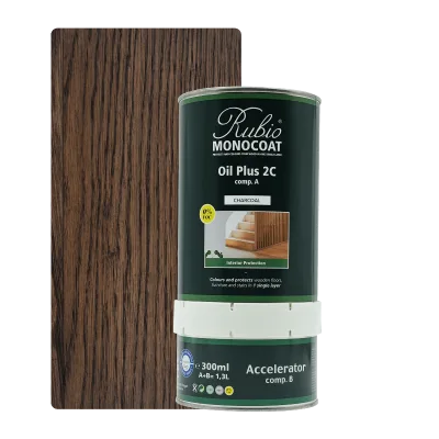 Rubio Monocoat Oil Plus 2C set Charcoal 1,3 L