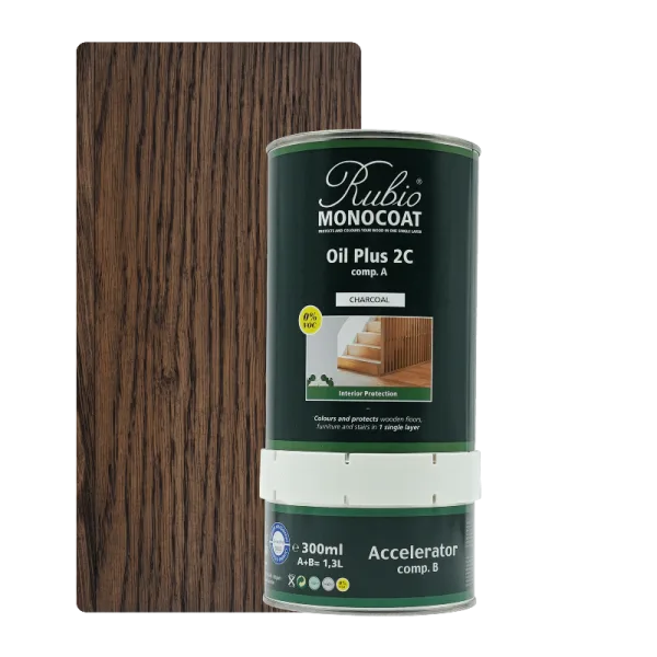 Rubio Monocoat Oil Plus 2C set – Charcoal (1,3 L)
