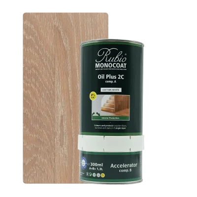 Rubio Monocoat Oil Plus 2C set Cotton White 1,3 L